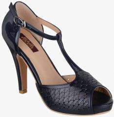 Shuz Touch Navy Blue Peep Toes women