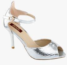 Shuz Touch Silver Stilettos women