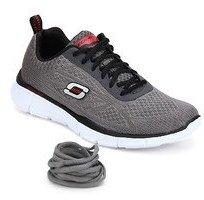 Skechers Equalizer Grey Running Shoes men