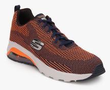 Skechers Flat Knit And Air Bag Orange Sneakers men