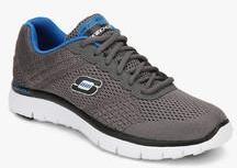 Skechers Flex Advantage Covert Action GREY RUNNING SHOES men