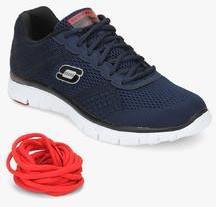 Skechers Flex Advantage Covert Action Navy Blue Running Shoes men