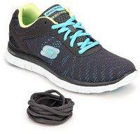 Skechers Flex Appeal First Glance Grey Running Shoes women