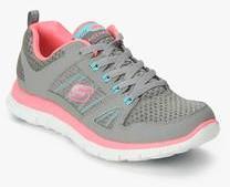 Skechers Flex Appeal Grey Sporty Sneakers women