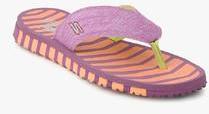 Skechers Go Flex Vitality Purple Flip Flops women