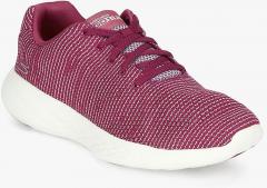 Skechers Go Run 600 Obtain Maroon Running Shoes women