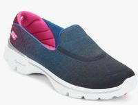 Skechers Go Walk 3 Aura Blue Sporty Sneakers women