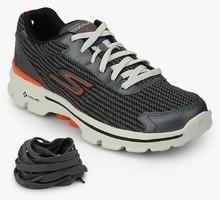 Skechers Go Walk 3 Fitknit GREY RUNNING SHOES men