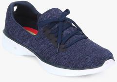 Skechers Go Walk 4 All Day Navy Blue Walking Shoes women