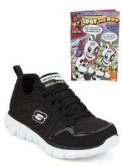 Skechers Synergy Black Running Shoes boys