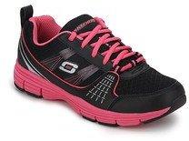 Skechers Uninterrupted Stolen Ii Black Running Shoes women