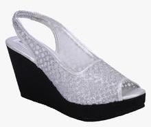 Soft & Sleek Silver Wedges women