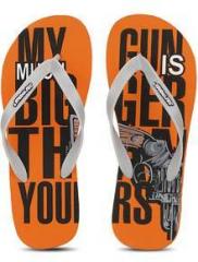 Sole Threads Gun Orange Flip Flops men