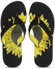 Sole Threads Marigold Black Flip Flops women