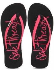 Sole Threads St Emb Black Flip Flops women