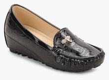 Spunk Black Moccasins women