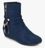 Steppings Blue Boots Women