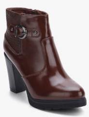 Steppings Brown Ankle Length Boots women