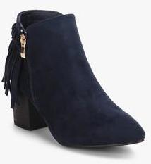 Steppings Navy Blue Ankle Length Boots women