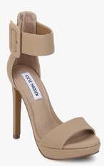 Steve Madden Beige Ankle Strap Stilettos women