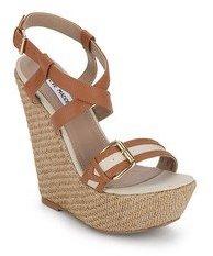 Steve Madden Caracas Beige Wedges women