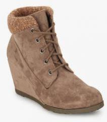 Steve Madden Courrtne Brown Ankle Length Boots women