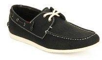 Steve Madden M Gameon Black Boat Shoes men