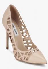 Steve Madden Priness Cream Lazer Cut Stilettos women