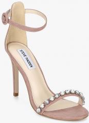 Steve Madden Solitaire Beige Ankle Strap Stilettos women