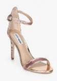 Steve Madden Splendor Golden Ankle Strap Stilettos Women