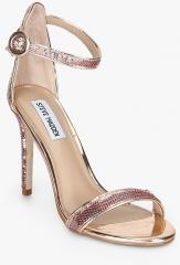 Steve Madden Splendor Golden Ankle Strap Stilettos women