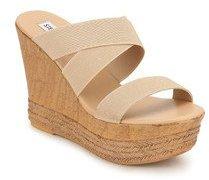 Steve Madden Yeager Beige Wedges women