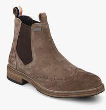 Superdry Brad Brogue Chelsea Brown Boots men