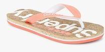 Superdry Cork Colour Pop Orange Flip Flops women