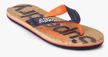 Superdry Cork Navy Blue Flip Flops men