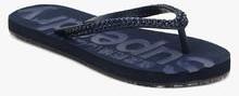 Superdry Jewelled Navy Blue Flip Flops women