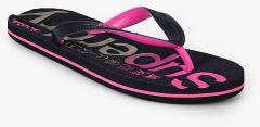 Superdry Navy Blue Thong Flip Flops women