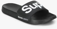 Superdry Pool Slide Black Slippers men