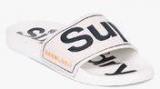 Superdry Pool Slide White Flip Flops Men