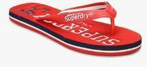 Superdry Track & Field Red Flip Flops men