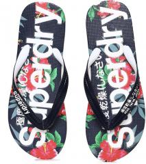 Superdry Women Multicoloured Printed Thong Flip Flops