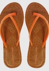 Tangerine Toes Orange Flip Flops women