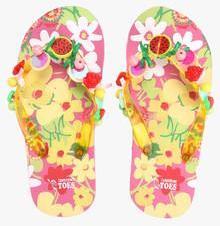 Tangerine Toes Pink Flip Flops girls