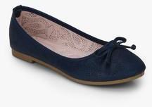 Tao Paris Zane Lazer Cut Navy Blue Belly Shoes women