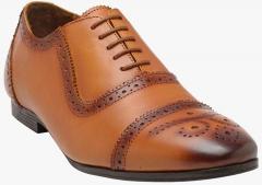 Teakwood Leathers Tan Leather Brogues Shoes men