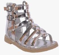 Teddy Toes Silver Sandals girls