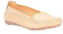 Ten Beige Moccasins women