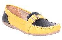 Ten Yellow Moccasins women