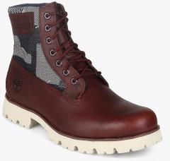 Timberland Maroon Boots men