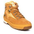 Timberland Tan Brown Eurohiker Nubuck Leather Mid Top Hiking Shoes Men